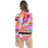 image:imageBody Glove Womens Heat is on Long Sleeve Crop Top RashguardGroove Primal Abstract