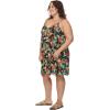 image:imageBody Glove Womens Nicole Plus Size Cover Up Swimwear Beach Dress Available in Sizes 1x2X3XHamoa Black Floral Print
