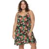 image:imageBody Glove Womens Nicole Plus Size Cover Up Swimwear Beach Dress Available in Sizes 1x2X3XHamoa Black Floral Print