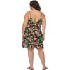 image:imageBody Glove Womens Nicole Plus Size Cover Up Swimwear Beach Dress Available in Sizes 1x2X3XHamoa Black Floral Print