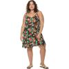 image:imageBody Glove Womens Nicole Plus Size Cover Up Swimwear Beach Dress Available in Sizes 1x2X3XHamoa Black Floral Print