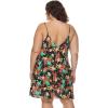 image:imageBody Glove Womens Nicole Plus Size Cover Up Swimwear Beach Dress Available in Sizes 1x2X3XHamoa Black Floral Print