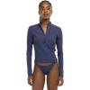 image:imageBody Glove Womens Raelynn Long Sleeve Crop Top RashguardDusk Ibiza Rib