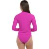 image:imageBody Glove Womens Raelynn Long Sleeve Crop Top RashguardFucshia Ibiza Rib