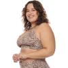 image:imageBody Glove Womens Ruth Plus Size Fixed Triangle Bikini Top Swimsuit with Adjustable Tie Back Detail Available in Sizes 1x2X3X