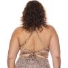 image:imageBody Glove Womens Ruth Plus Size Fixed Triangle Bikini Top Swimsuit with Adjustable Tie Back Detail Available in Sizes 1x2X3X