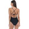 image:imageBody Glove Womens Selena Onepiece Swimsuit  Front Keyhole Adjustable Straps 2Way Tie Medium CoverageBlack