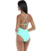 image:imageBody Glove Womens Selena Onepiece Swimsuit  Front Keyhole Adjustable Straps 2Way Tie Medium CoverageSea Mist