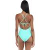 image:imageBody Glove Womens Selena Onepiece Swimsuit  Front Keyhole Adjustable Straps 2Way Tie Medium CoverageSea Mist