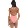 image:imageBody Glove Womens Selena Onepiece Swimsuit  Front Keyhole Adjustable Straps 2Way Tie Medium CoverageSpritz Coral Polka Dot