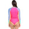 image:imageBody Glove Womens Sleek Long Sleeve Rashguard with UPF 50Bubble Gum Colorblock