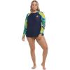 image:imageBody Glove Womens Sleek Long Sleeve Rashguard with UPF 50Manoa Falls Leaf Print