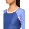 image:imageBody Glove Womens Sleek Long Sleeve Rashguard with UPF 50White Colorblock