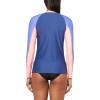 image:imageBody Glove Womens Sleek Long Sleeve Rashguard with UPF 50White Colorblock