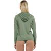 image:imageBody Glove Womens Smoothies Barbara Solid Zip Front Hoodie Rashguard with UPF 50Cactus