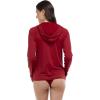 image:imageBody Glove Womens Smoothies Barbara Solid Zip Front Hoodie Rashguard with UPF 50Cranberry