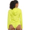 image:imageBody Glove Womens Smoothies Barbara Solid Zip Front Hoodie Rashguard with UPF 50Key Lime