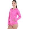 image:imageBody Glove Womens Smoothies Barbara Solid Zip Front Hoodie Rashguard with UPF 50Sugar Plum