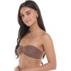 image:imageBody Glove Womens Smoothies Irene Solid Bandeau Bikini Top Swimsuit with Sashtie BackLatte