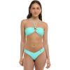 image:imageBody Glove Womens Smoothies Irene Solid Bandeau Bikini Top Swimsuit with Sashtie BackSea Mist