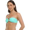 image:imageBody Glove Womens Smoothies Irene Solid Bandeau Bikini Top Swimsuit with Sashtie BackSea Mist