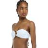 image:imageBody Glove Womens Smoothies Irene Solid Bandeau Bikini Top Swimsuit with Sashtie BackWhite Snow