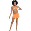 image:imageBody Glove Womens Smoothies Lambada Solid Mesh Coverup Skirt SwimsuitAkebi