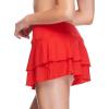 image:imageBody Glove Womens Smoothies Lambada Solid Mesh Coverup Skirt SwimsuitTrue Red