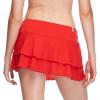 image:imageBody Glove Womens Smoothies Lambada Solid Mesh Coverup Skirt SwimsuitTrue Red