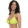image:imageBody Glove Womens Smoothies Solo Solid Underwire Cup Bikini Top Swimsuit with Adjustable 2Way Back DetailKey Lime