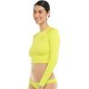 image:imageLet It Be Long Sleeve Crop Top Rashguard with UPF 50Key Lime
