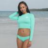 image:imageLet It Be Long Sleeve Crop Top Rashguard with UPF 50Sea Mist