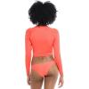 image:imageLet It Be Long Sleeve Crop Top Rashguard with UPF 50Sunset