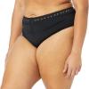 image:imageBody Glove Womens Marlee Plus Size High Waist Bikini Bottom Swimsuit Available in Sizes 1x2X3XBlack Laser Cut