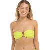 image:imageBody Glove Womens Smoothies Irene Solid Bandeau Bikini Top Swimsuit with Sashtie BackKey Lime