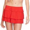image:imageBody Glove Womens Smoothies Lambada Solid Mesh Coverup Skirt SwimsuitTrue Red