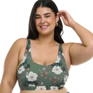 image:imageBody Glove Womens Amore Plus Bikini Top Swimsuit with Adjustable Tie Back Detail Available in Sizes 1x2X3XAurora Blossom