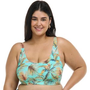 image:imageBody Glove Womens Amore Plus Bikini Top Swimsuit with Adjustable Tie Back Detail Available in Sizes 1x2X3XMolokini Tropical Print