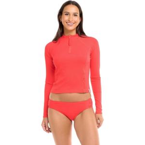 image:imageBody Glove Womens Raelynn Long Sleeve Crop Top RashguardSnapdragon Ibiza Rib