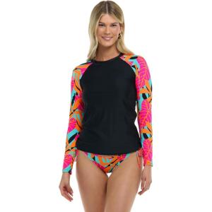 image:imageBody Glove Womens Sleek Long Sleeve Rashguard with UPF 50Canopy Tropical Brights