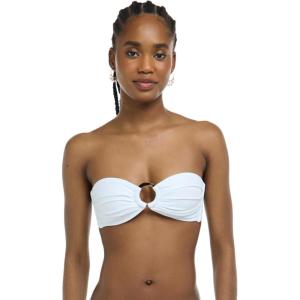 image:imageBody Glove Womens Smoothies Irene Solid Bandeau Bikini Top Swimsuit with Sashtie BackApricot