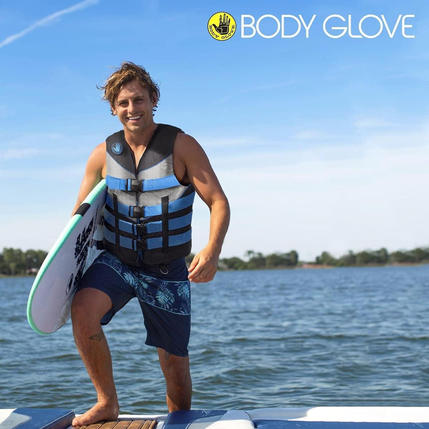 image:imageBody Glove Unisex Life Jacket for Adults USCG and Transport Canada Approved Life Vest Type III PFD Lightweight Great for Boating Fishing Kayaking Rafting PaddlingSmallMedium