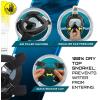 image:imageBody Glove  Free Breathing Snorkel Full FACE MASK Setwith FINSTravel BagAnti FogAnti LeakPanoramic ViewCamera MountOpen WaterScuba DivingSnorkeling GearSET SM  4585