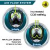 image:imageBody Glove  Free Breathing Snorkel Full FACE MASK Setwith FINSTravel BagAnti FogAnti LeakPanoramic ViewCamera MountOpen WaterScuba DivingSnorkeling GearSET SM  4585