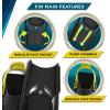 image:imageBody Glove  Free Breathing Snorkel Full FACE MASK Setwith FINSTravel BagAnti FogAnti LeakPanoramic ViewCamera MountOpen WaterScuba DivingSnorkeling GearSET SM  4585