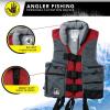 image:imageBody Glove Angler Fit Unisex Adult Life Jacket Nylon Fishing Life Jacket  Coast Guard Approved High Mobility PFD Lightweight Buoyancy Foam Universal and OversizeLarge
