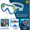 image:imageBody Glove Aquatic  Grape Youth  Mask Snorkel Fins Set  Snorkeling Diving and SwimmingTempered GlassSiliconeFlex TubeSnorkel Dry topSplash Guard LXL