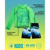 image:imageBody Glove Baby Toddler Boys Swim Set  2 Piece UPF 50 Quick Dry Swim Trunks and Rash Guard for Boys Kids Swimwear 2T4TGreen Blue Surf
