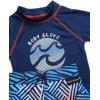 image:imageBody Glove Baby Toddler Boys Swim Set  2 Piece UPF 50 Quick Dry Swim Trunks and Rash Guard for Boys Kids Swimwear 2T4TNavy Red Swirls