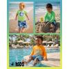image:imageBody Glove Baby Toddler Boys Swim Set  2 Piece UPF 50 Quick Dry Swim Trunks and Rash Guard for Boys Kids Swimwear 2T4TNavy Red Swirls